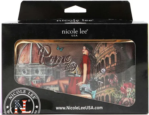 Vista 6 de Nicole Lee Cartera cruzada Signature Kiss Lock, Memoria de Roma