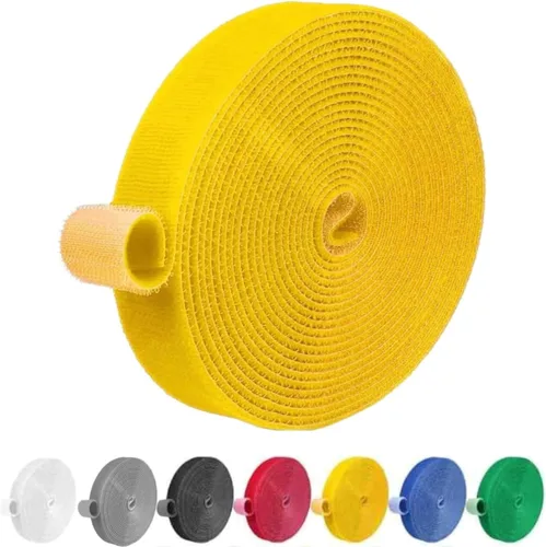 Vista 24 de IFNOW Cinta de Gancho y Bucle de 32 Pies Cinta de Sujeción Reutilizable Bridas para Cables de Doble Cara de Gancho y Bucle Gestión de Cables