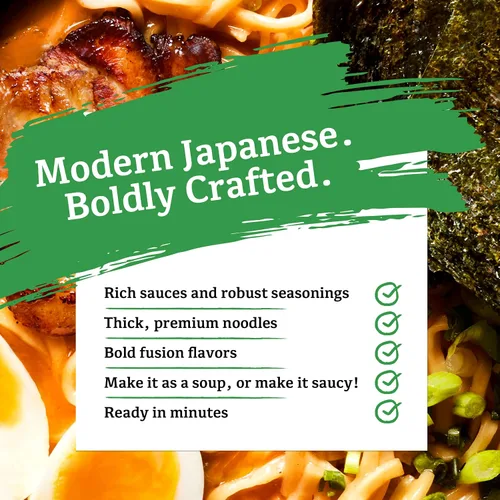 Vista 3 de Nissin Tonkotsu - Fideos de cerdo cremosos picantes (paquete de 20)