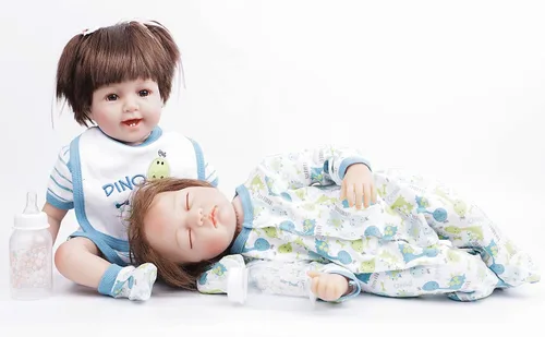 Vista 3 de Reborn Baby Dolls - Juego de dinosaurios de 22 pulgadas para muñecas Reborn