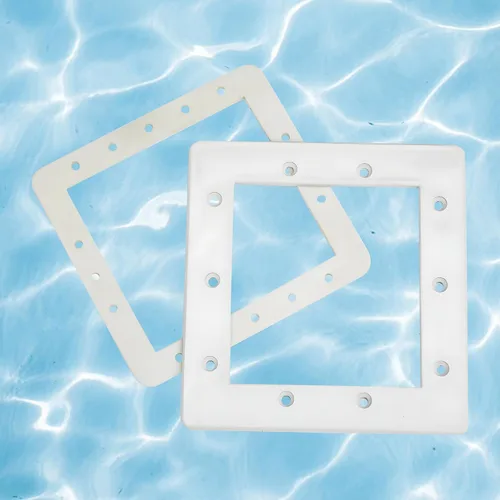Vista 2 de Hydrotools - Placa frontal y junta de mariposa para piscina, 8.25 pulgadas, color blanco