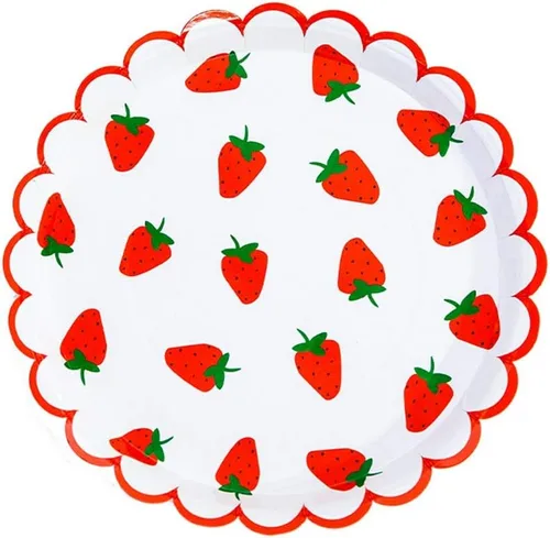 Vista 9 de MaitianGuyou 40 unidades de decoración de fiesta de limón de 7 pulgadas, platos de limón, platos amarillos de cumpleaños de verano, vajilla