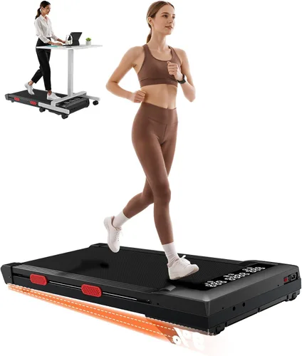 Vista 7 de MJWW 6% Incline Walking Pad, Smart Under Desk Treadmill with AI for Home Negro oscuro