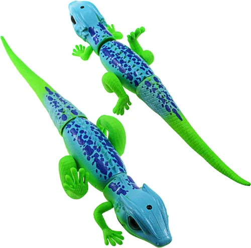 Vista 4 de Tipmant Lagarto RC Control remoto Animal Camaleón falso realista Crawlers Vehículo Truco de Halloween Navidad Broma Juguetes Cumpleaños Niños (Verde)