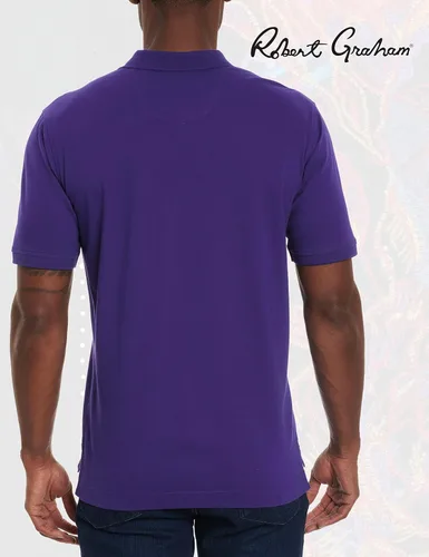 Vista 4 de Robert Graham Bowler para hombre, polo 100% algodón