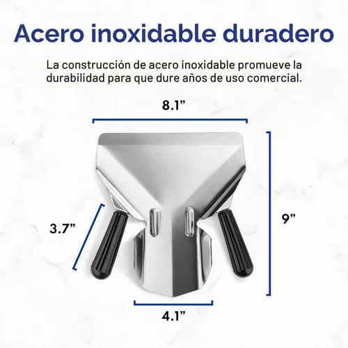 Vista 8 de New Star Food Service 37807 - Embolsadora comercial de acero inoxidable para patatas fritas, mango derecho