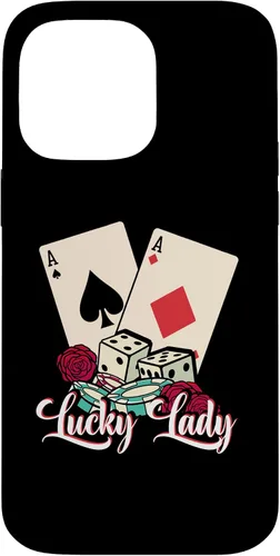 Vista 21 de Lucky Lady Poker Player Gambling Casino Gambler Case for iPhone 16