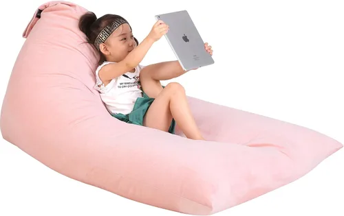 Vista 10 de Jorbest Puf de almacenamiento de animales de peluche para niños y adultos, puf de animales de peluche, asiento de lona de alta calidad, solo funda