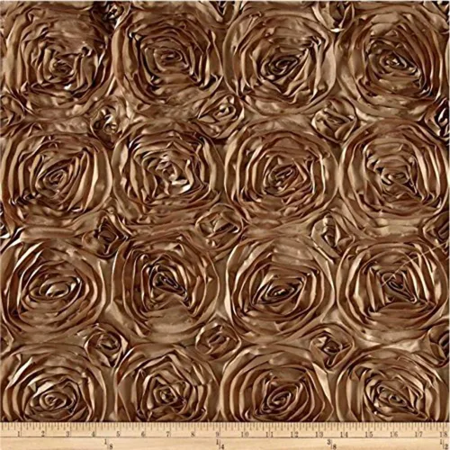 Vista 2 de AK Trading - Cinta de tela con diseño de rosas 3D de alta calidad de 54 pulgadas de ancho (1 yarda)