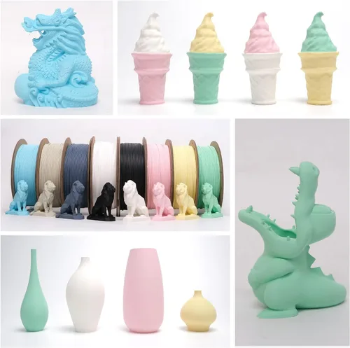 Vista 6 de eSUN Filamento PLA Mate 1.75mm, Filamento PLA Mate para Impresora 3D, Carrete de 1KG, Filamento de Impresión 3D para Impresoras 3D, Carrete