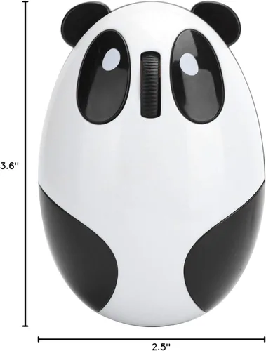 Vista 10 de Sanpyl Ratón de computadora, 2.4 GHz Panda Sensor óptico Ratón universal para computadora portátil de escritorio PC