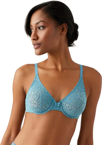 Vista 10 de Wacoal Brasier con aros de encaje Halo sin forro para mujer, 851205