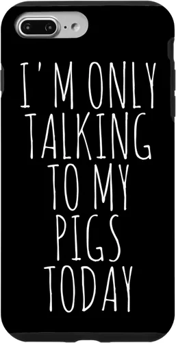 Vista 9 de iPhone 14 I'm Only Talking To My Pigs Today Case