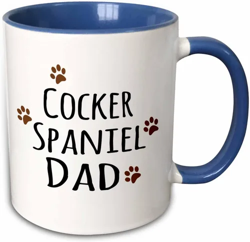 Vista 8 de 3dRose Cocker Spaniel Dog Dad - Taza de 11 onzas, color negro