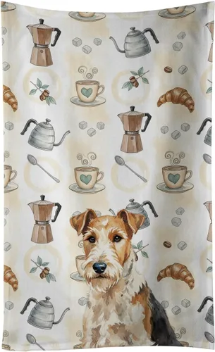 Vista 306 de Caroline's Treasures Afghan Hound - Toalla de cocina para barra de café, terciopelo frontal y lazo de algodón, lavable a máquina Sabueso afgano