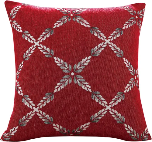Vista 3 de Violet Linen Pacifica Diamonds - Funda de almohada decorativa con patrón de diamantes, chenilla de poliéster, dorado, 18 x 18 pulgadas