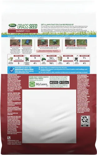 Vista 10 de Scotts Turf Builder Grass Seed Sunny Mix, 2.4 libras.