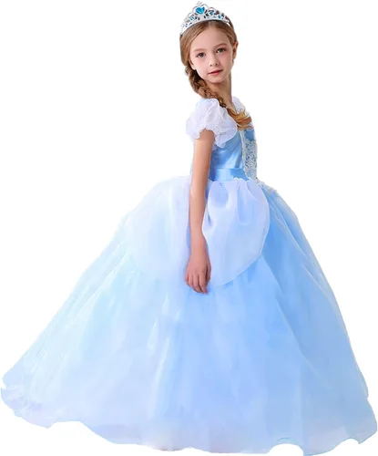 Vista 5 de MING DYNASTY Disfraz de Tinkerbell para niñas, vestido de campana de hadas con alas para Halloween, fiesta, cosplay