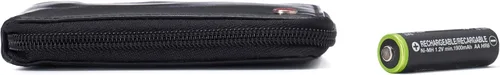 Vista 5 de Alpine Swiss Logan - Cartera plegable con cremallera para hombre o mujer, seguridad RFID, viene en una caja de regalo, cartera Rfid, talla única