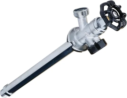 Vista 4 de WHK Sillcock antisifón de 4 pulgadas PEX B x 3/4 pulgadas, a prueba de escarchas, babero para grifo al aire libre con disyuntor de vacío, conexión