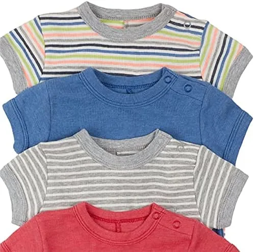 Vista 2 de Baby Creysi Paquete de 4 mamelucos de manga corta NT233 Quality & Love SUR