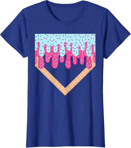 Vista 59 de Baseball Drip Boys Home Plate Ice Cream Sport Players & Fans Camiseta
