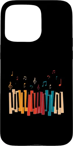 Vista 30 de iPhone 11 Pro Notas de Música Teclado Colorido Piano Case
