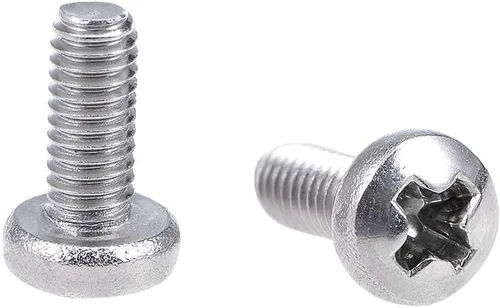 Vista 11 de uxcell Tornillos de máquina M2x3mm Pan Phillips Tornillo de cabeza cruzada 304 pernos de sujeción de acero inoxidable 60 piezas