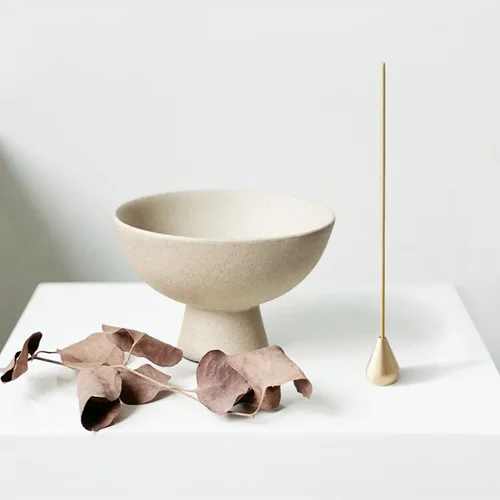 Vista 2 de Soporte de incienso de cerámica para palos, soporte para quemador de incienso, decoración zen, cuenco decorativo para diseño de decoración de mesa