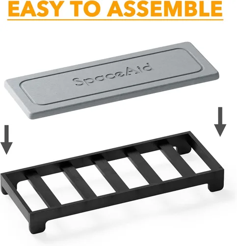Vista 5 de Organizador de Fregadero SpaceAid DryingNeat, Organizador Instantáneo para Fregadero, Dispensador de Jabón y Esponja para Cocina, Bandeja Rápida