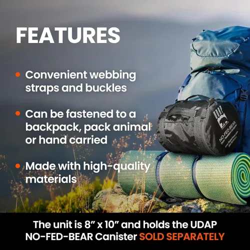 Vista 3 de UDAP NO-FED-BEAR Bear - Funda de transporte para bote, BCC