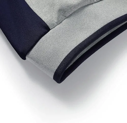 Vista 4 de Guanzizai Conjunto deportivo casual de manga larga para hombre, conjunto deportivo con cremallera completa, chaqueta deportiva y pantalones