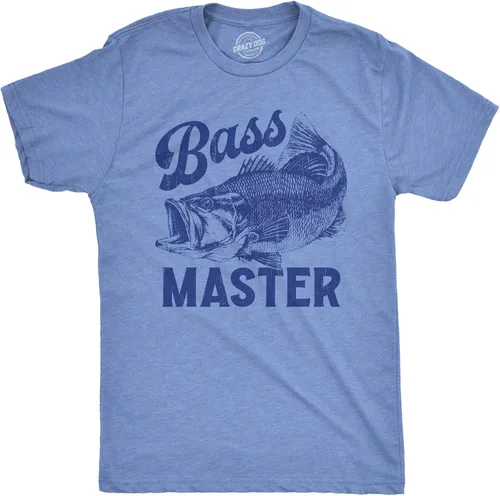 Vista 24 de Crazy Dog - Camiseta divertida para hombre, diseño de broma de pesca, camisetas novedosas de pescador