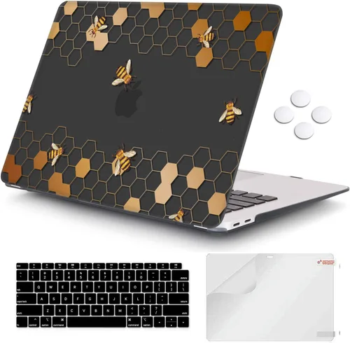 Vista 12 de iCasso - Funda para MacBook Air de 13 pulgadas 2020 M1 A2337, paisaje abstracto Funda protectora rígida para MacBook Air de 13 pulgadas 2019 2018