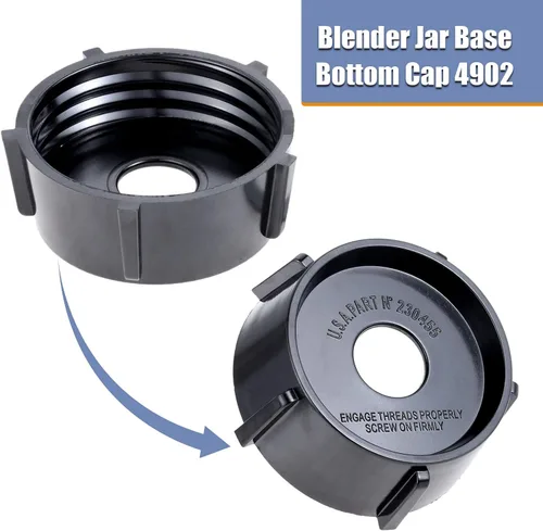 Vista 3 de Piezas de repuesto de cuchilla de licuadora compatibles con licuadora Oster Oster Osterizer con tapa base de tarro y 3 juntas de sello de goma