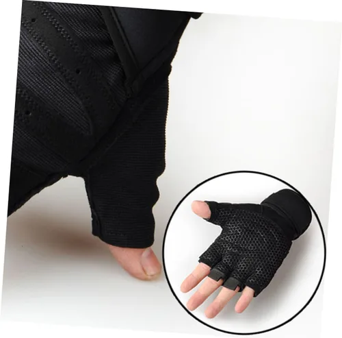 Vista 7 de BESPORTBLE 1 par de guantes deportivos para hombre, guantes de entrenamiento al aire libre, guantes de mano para hombres guantes de entrenamiento