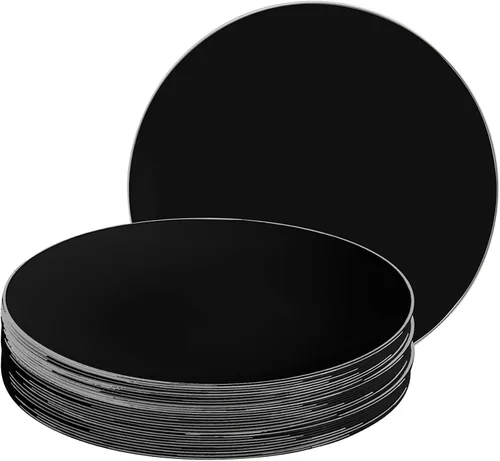 Vista 54 de LUXE PARTY NYC - Juego de 30 platos de plástico para vajilla Desechables 7.5 pulgadas Plato de ensalada Aperitivo Postre Artículos