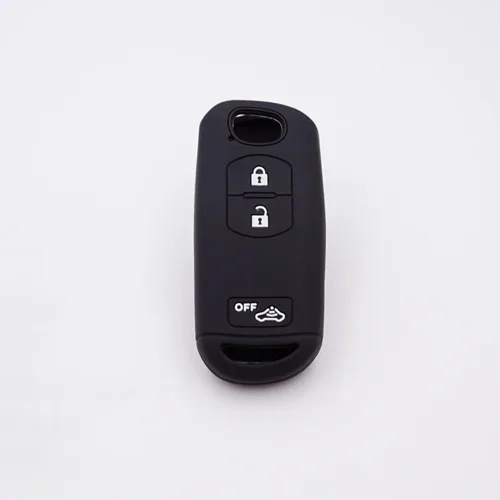 Vista 4 de Funda para llave de coche para Mazda 2/3/5/6 CX-3 CX-5 CX-7 CX-9 Miata MX5 2018-2020, funda de silicona para llave remota de 2/3/4 botones