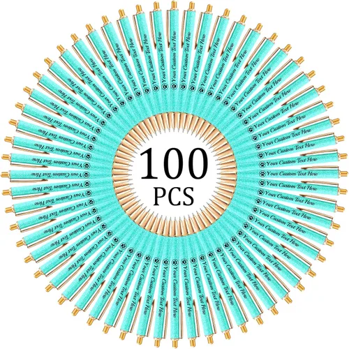 Vista 92 de Hasta 100 bolígrafos personalizados con nombre a granel, bolígrafo con purpurina de impresión personalizada, grabado gratis, texto con logotipo