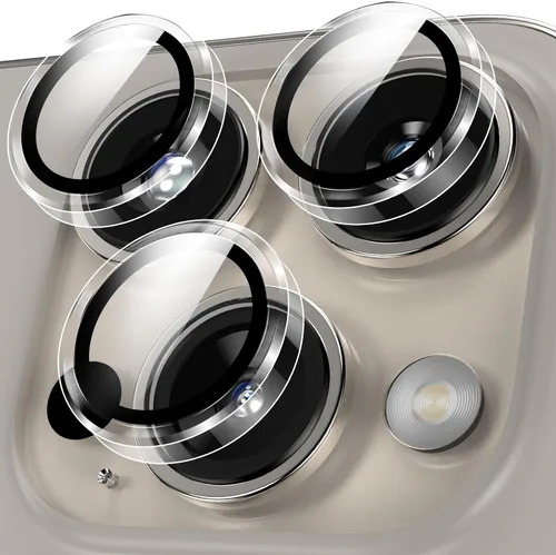 Vista 30 de YWXTW Diseñado para iPhone 14 Pro/iPhone 14 Pro Max Protector de Lente de Cámara Brillante, [Nuevo Diseño con Purpurina] Vidrio Templado de Metal