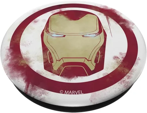 Vista 2 de Marvel Avengers Endgame Iron Man Spray Paint Logo - PopSockets Grip and Stand for Phones and Tablets