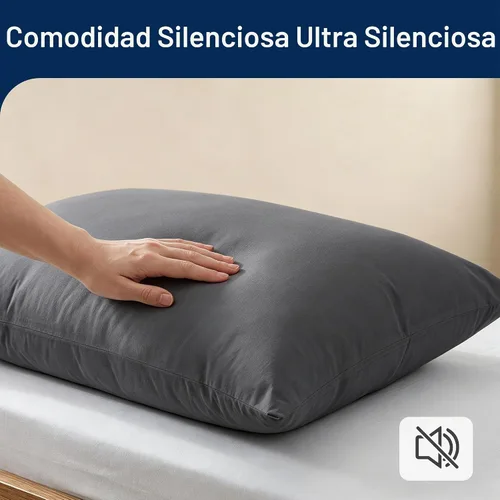 Vista 4 de SheRest Juego de 2 protectores de almohada ultra suaves impermeables tamaño Queen, fundas de almohada transpirables y silenciosas con cremallera