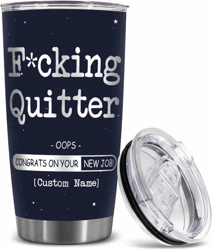 Vista 11 de WHIDOBE Vaso jubilado personalizado, con texto en inglés "I Used To Work With Absolute Legend, Goodbye Workplace Office Boss, Women Men, Going Away