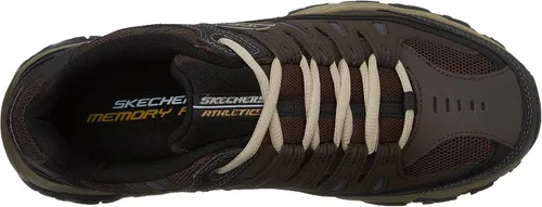 Vista 5 de Skechers - Afterburn- Tenis para hombre con cordones y espuma viscoelástica