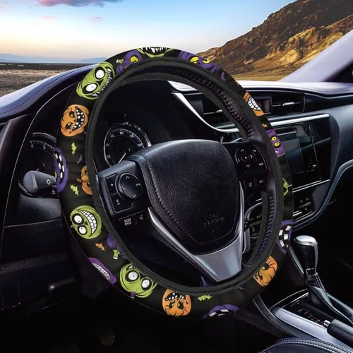 Vista 12 de Asian Dragon - Funda universal para volante de automóvil, accesorios interiores de automóvil, lavable, transpirable, funda para volante