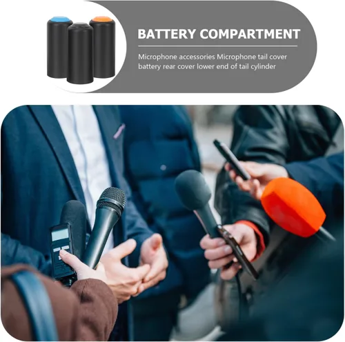 Vista 8 de 3 tapas de batería de micrófono para micrófonos compatibles con Shure Durable Fácil Instalación Cubierta de batería de repuesto para micrófono