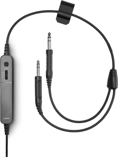 Vista 5 de Bose Proflight Series 2 Auriculares de aviación, sin Bluetooth, cable XLR de 5 pines, color negro