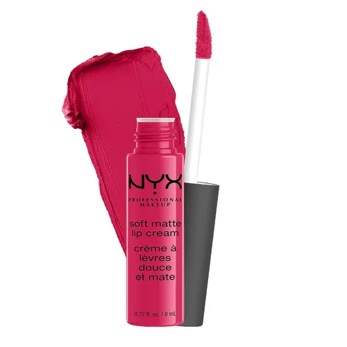 Vista 6 de NYX PROFESSIONAL MAKEUP - Crema labial mate y suave, lápiz labial líquido ligero, Abu Dhabi (rosa profundo-beige)