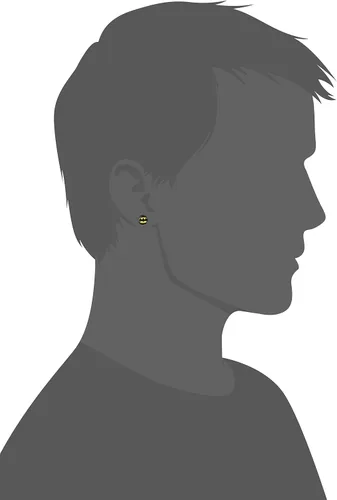 Vista 2 de DC Comics Batman - Aretes con logotipo, Acero inoxidable, Atributo no aplicable para el producto
