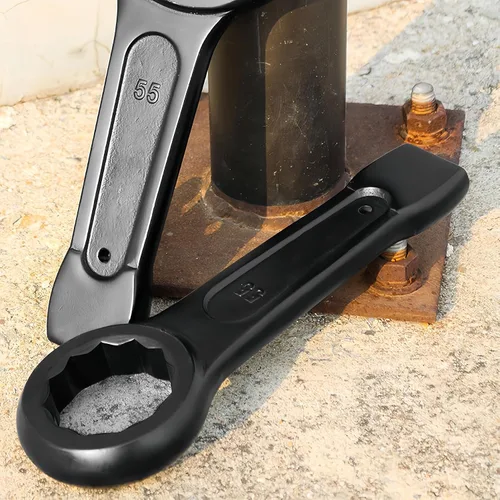 Vista 5 de Slogging Box End Striking Ring Llave métrica Slugging Llave plana de un solo anillo 0.945 in